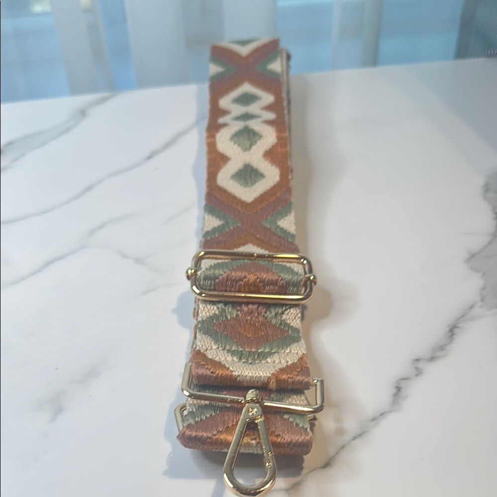 Geometric Patterned Adjustable Guitar Bag Strap - image 1